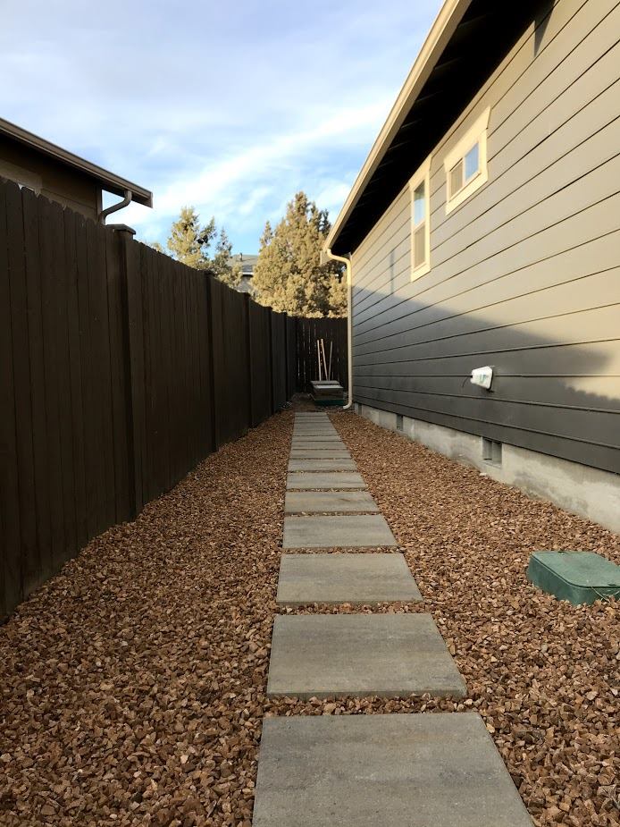 Gravel and paver walkway installed in San Diego