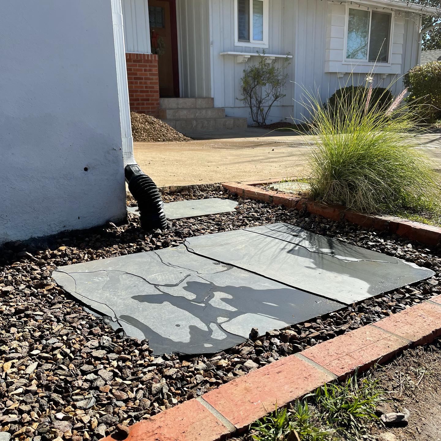 Custom stone pathway installed in San Diego